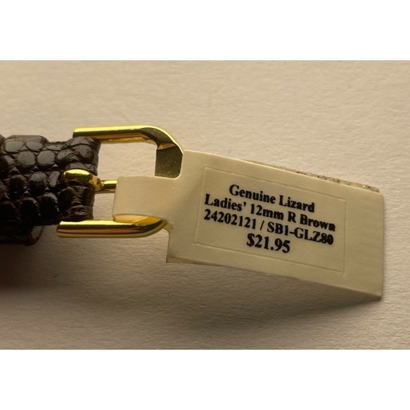 12mm‎ Genuine Lizard Stuller Watch Band - Picture 4 of 4
